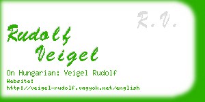 rudolf veigel business card